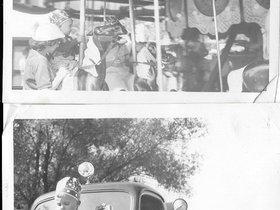 1951 Sept 3 Davy carousel & car.jpg